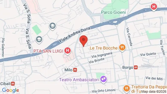 Apartments for rent i Catania - kort over placeringen