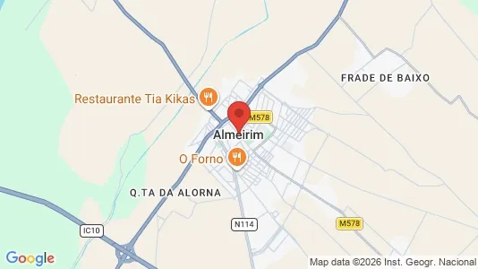 Apartments for rent i Almeirim - kort over placeringen