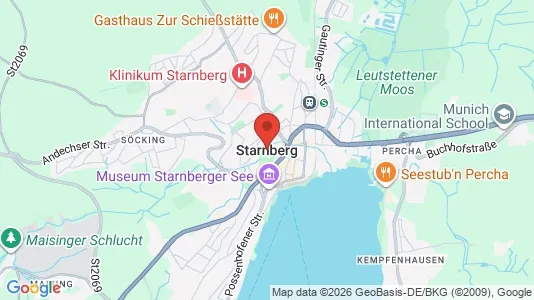 Houses for rent i Starnberg - kort over placeringen