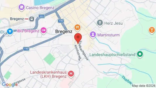 Apartments for rent i Bregenz - kort over placeringen