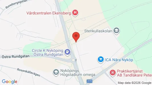 Apartments for rent i Nyköping - kort over placeringen