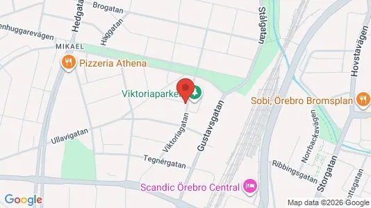 Apartments for rent i Örebro - kort over placeringen