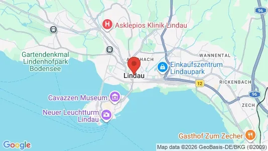 Apartments for rent i Lindau - kort over placeringen