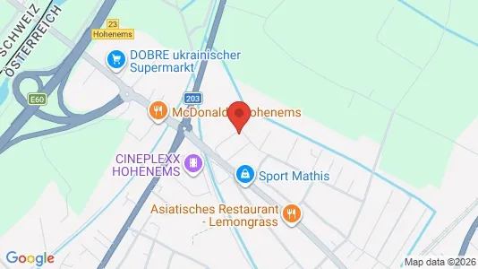 Apartments for rent i Hohenems - kort over placeringen
