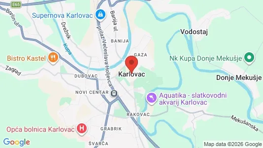 Houses for rent i Karlovac - kort over placeringen