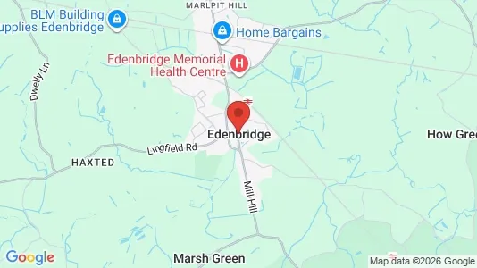 Houses for rent i Edenbridge - Kent - kort over placeringen