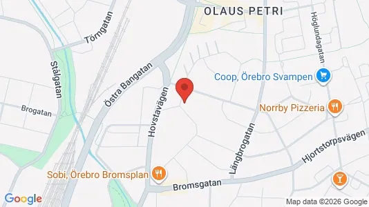 Apartments for rent i Örebro - kort over placeringen