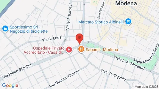Rooms for rent i Modena - kort over placeringen