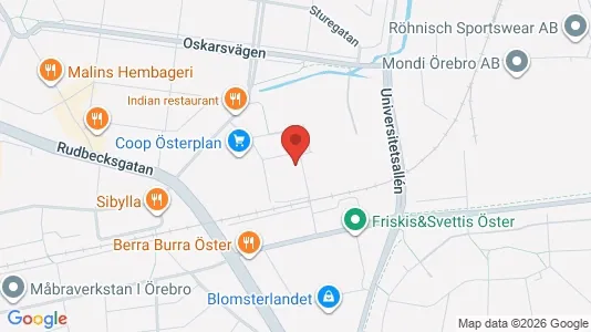 Apartments for rent i Örebro - kort over placeringen