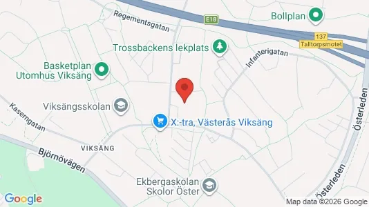 Apartments for rent i Västerås - kort over placeringen