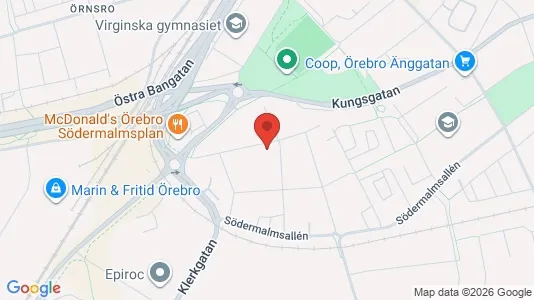 Apartments for rent i Örebro - kort over placeringen