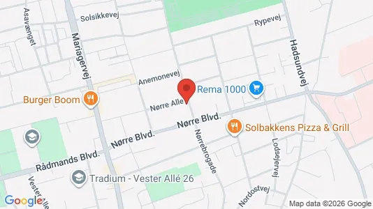Apartments for rent i Randers NØ - kort over placeringen