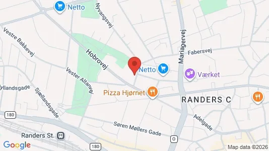 Apartments for rent i Randers C - kort over placeringen