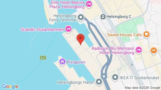 Apartments for rent i Helsingborg - kort over placeringen