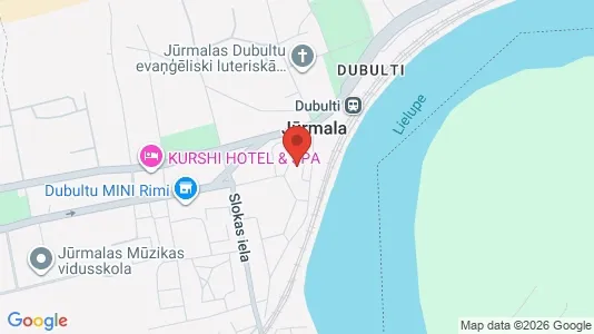 Apartments for rent i Jūrmala - kort over placeringen