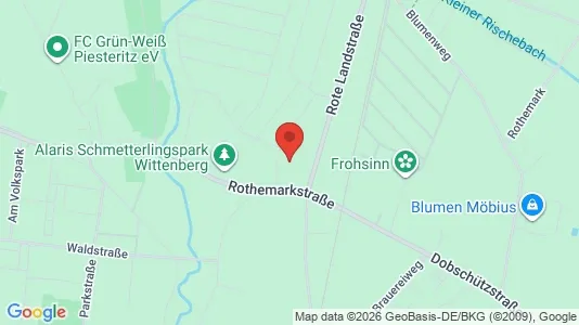 Apartments for rent i Wittenberg - kort over placeringen