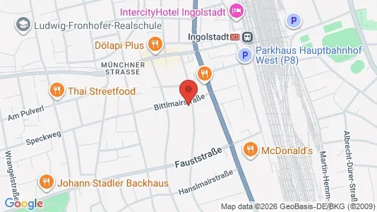 Apartments for rent i Ingolstadt - kort over placeringen
