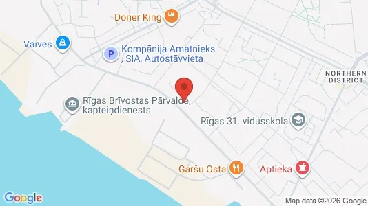 Apartments for rent i Riga Vecmīlgrāvis-Vecdaugava - kort over placeringen