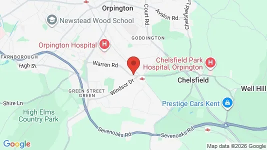 Houses for rent i Orpington - Kent - kort over placeringen