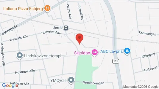 Apartments for rent i Esbjerg Center - kort over placeringen