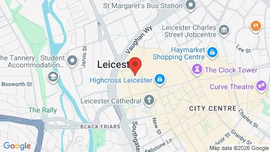 Apartments for rent i Leicester - Leicestershire - kort over placeringen
