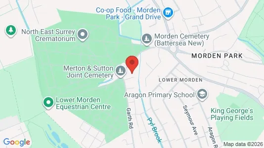 Apartments for rent i Morden - Surrey - kort over placeringen