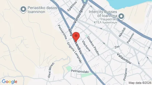 Apartments for rent i Ioannina - kort over placeringen