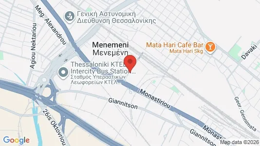 Apartments for rent i Ampelokipoi-Menemeni - kort over placeringen