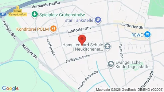 Apartments for rent i Wesel - kort over placeringen