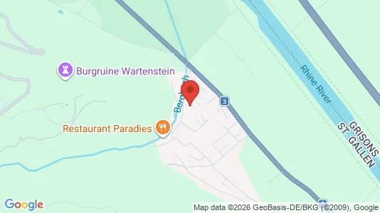 Rooms for rent i Sarganserland - kort over placeringen