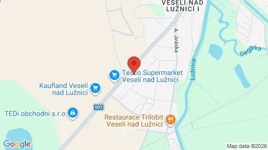Apartments for rent i Tábor - kort over placeringen