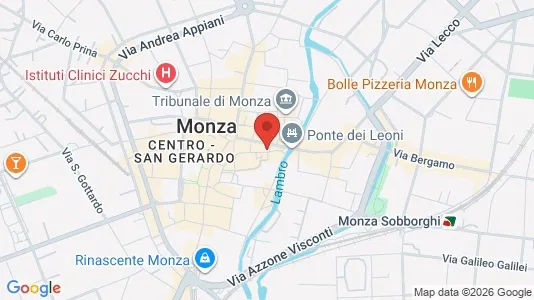 Apartments for rent i Monza - kort over placeringen