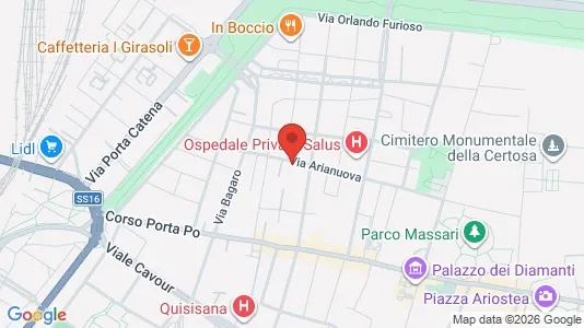 Rooms for rent i Ferrara - kort over placeringen