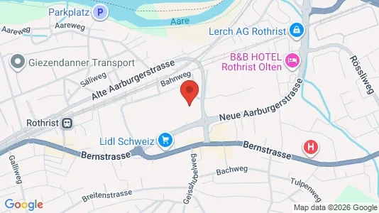 Apartments for rent i Zofingen - kort over placeringen