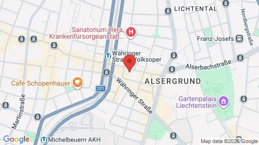 Apartments for rent i Vienna Alsergrund - kort over placeringen