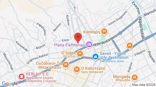 Apartments for rent i Serres - kort over placeringen