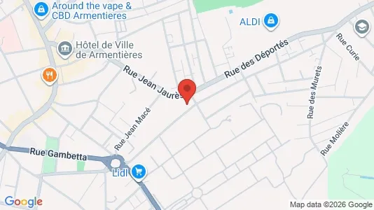 Apartments for rent i Lille - kort over placeringen