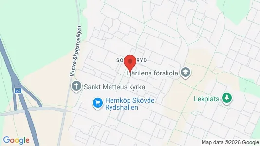 Apartments for rent i Skövde - kort over placeringen