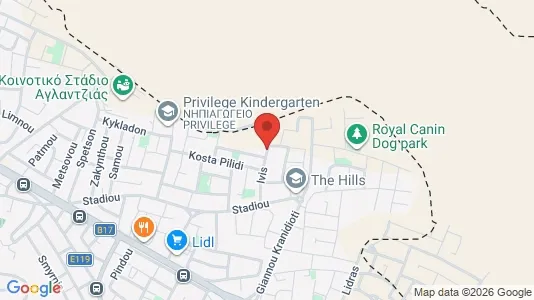 Apartments for rent i Nicosia Aglantzia - kort over placeringen