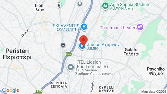 Apartments for rent i Athens Patisia - kort over placeringen