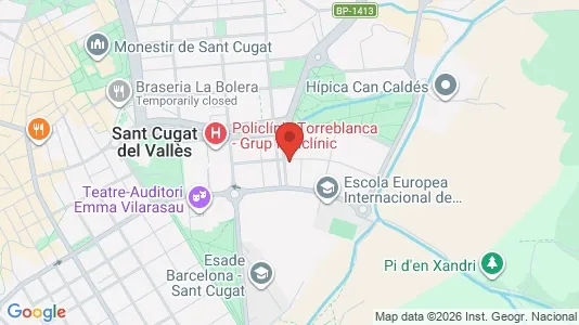 Apartments for rent i Sant Cugat del Vallès - kort over placeringen