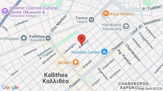 Apartments for rent i Kallithea - kort over placeringen