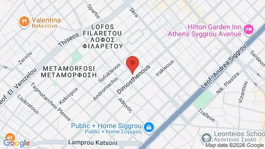 Apartments for rent i Kallithea - kort over placeringen
