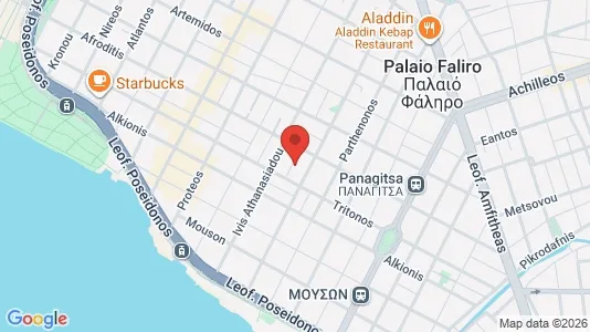 Apartments for rent i Palaio Faliro - kort over placeringen