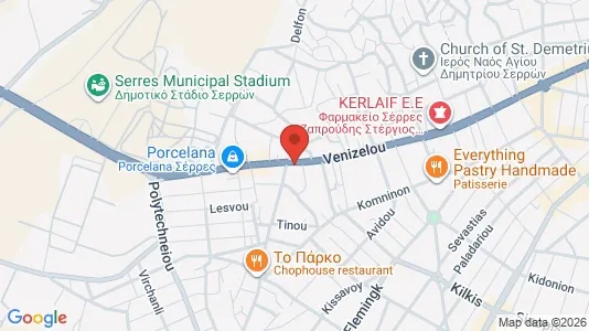 Apartments for rent i Serres - kort over placeringen