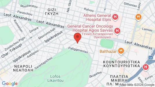 Apartments for rent i Athens Ampelokipoi - kort over placeringen