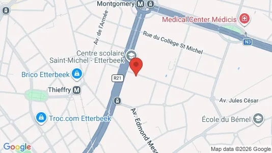 Apartments for rent i Brussels Etterbeek - kort over placeringen