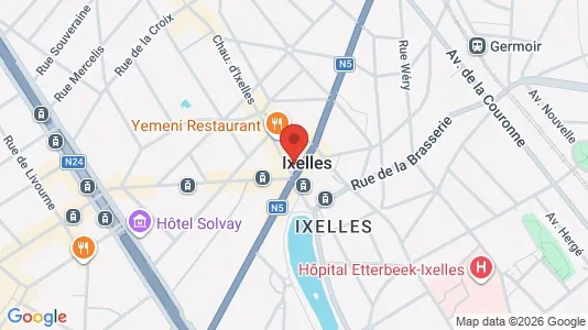 Apartments for rent i Brussels Elsene - kort over placeringen