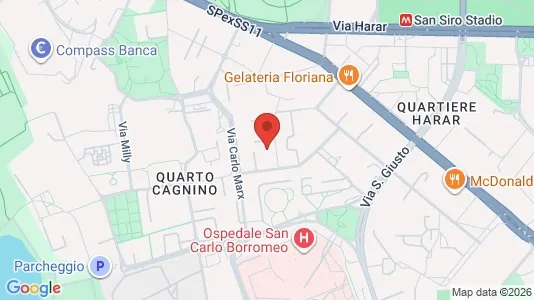 Rooms for rent i Milano Zona 7 - Baggio, De Angeli, San Siro - kort over placeringen