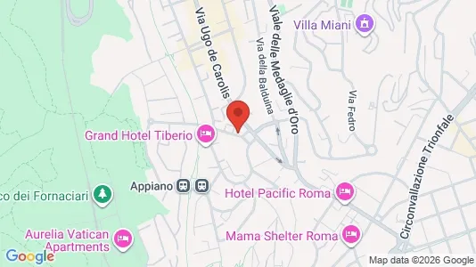 Apartments for rent i Roma Municipio XIV – Monte Mario - kort over placeringen